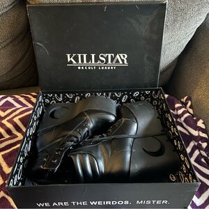 Killstar black platforms with moon cut out in box 🔥